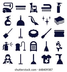 Cleaner Icons Set Set 25 Cleaner Stock Vector Royalty Free 648409387