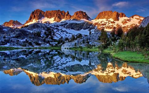 Brown Mountains Nature Reflection Mountains Snow Hd Wallpaper