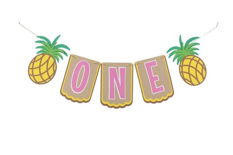 Pineapple Birthday Banner Hawaiian Tropical Luau Birthday Etsy Singapore