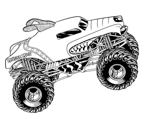 36 Monster Truck Ausmalbilder Kostenlos Ausmalbilder