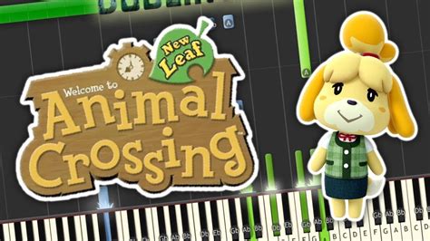 Animal Crossing New Leaf Main Theme Piano Tutorial Synthesia Youtube