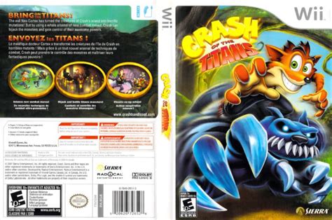 Crash Of The Titans WII Cover DVDcover