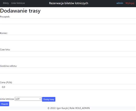 Github Iqxk Springboot Rezerwacja Biletow Lotniczych Pl