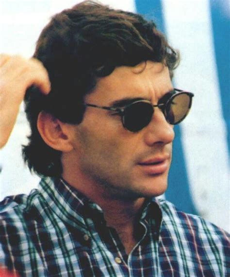 Ayrton Senna With This Glasses Ayrton Senna Senna Ayrton