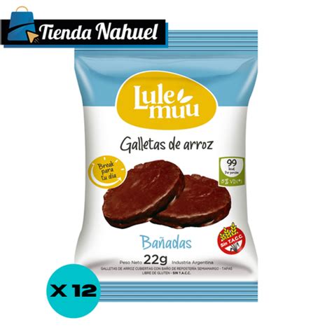 Galletas De Arroz Ba Adas En Chocolate Lulemuu X Unidades Tienda