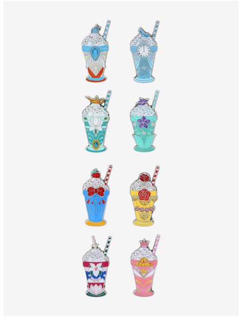 51480 Disney Princess Milkshakes Blind Box Completed 8 Pin Set