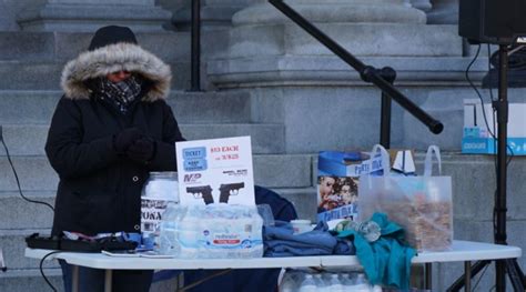 Gun Rights Advocates Rally At Statehouse In Frigid Temperatures