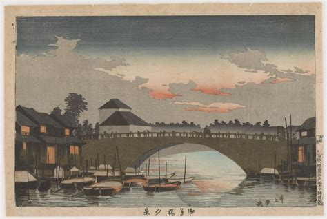 Masterpieces Of Japan On Twitter Evening View Of Asakusa Bridge By