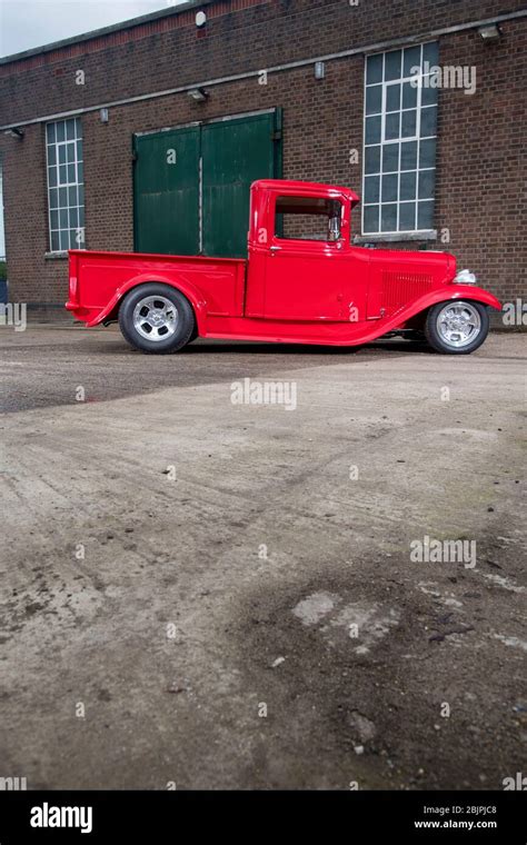 1932 Ford Model B pickup truck based hot rod Stock Photo - Alamy