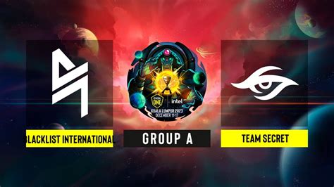 Dota2 Blacklist International Vs Team Secret Game 2 Esl One Kuala