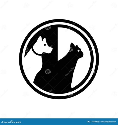 Dog And Cat Animal Vector Logo Design Stock Vector Illustration Of