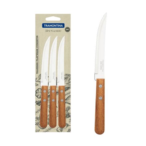 Tramontina Dynamic Piece Set Of Steak And Fruit Knives With Stainless