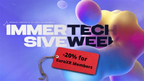 Immersive Tech Week Rotterdam The Netherlands Euroxr