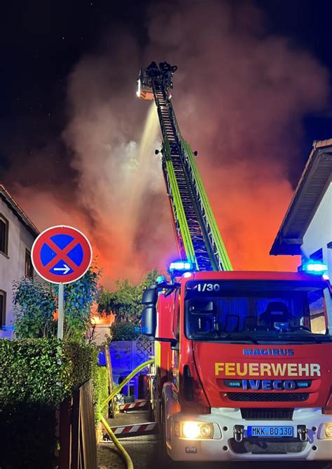 Feuer Menschenleben In Gefahr Feuerwehr Bad Orb