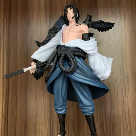 Naa NARUTO Figure Sasuke Sharingan Crow Standing PVC Figure NARUTO