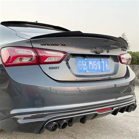 For Chevrolet Malibu XL 2016 2022 Sedan Trunk Lid Spoiler M4 Style ABS