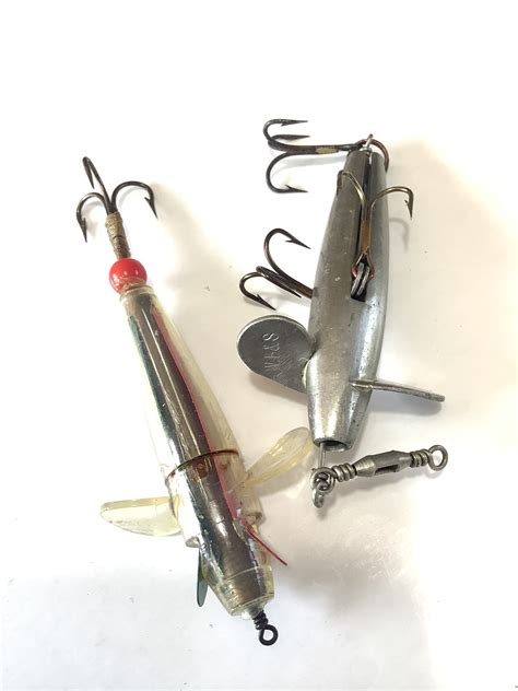 A selection of ANTIQUE Lures - Antique and Vintage Fishing Tackle