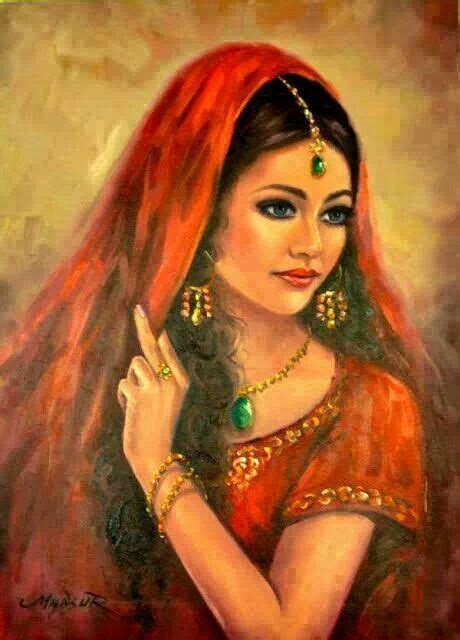 Pin By Jullie Chaya Holder Goldberger On Jullies Art Female Art Painting Of Girl Indian Art