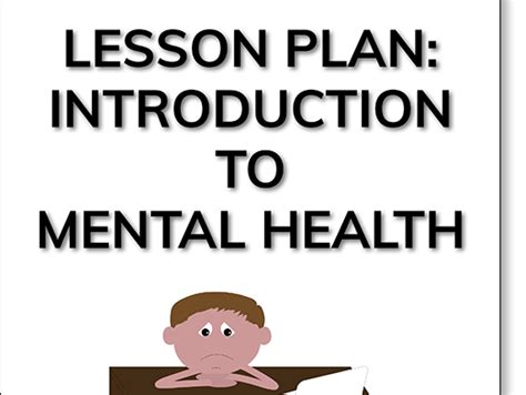 Introduction To Mental Health Lesson Plan Teaching Resources