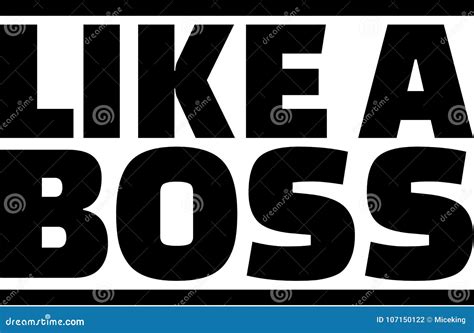 Like a boss stock illustration. Illustration of office - 107150122