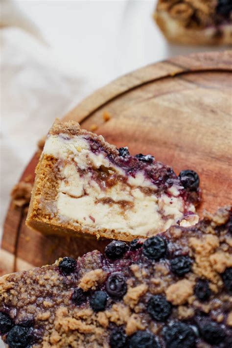 Blueberry Muffin Cheesecake With Crumble Topping Cake Babe
