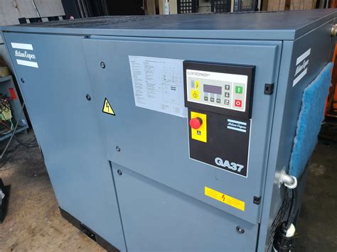 Used 1997 ATLAS COPCO GA37 Rotary Screw Sliding Vane Air Compressors