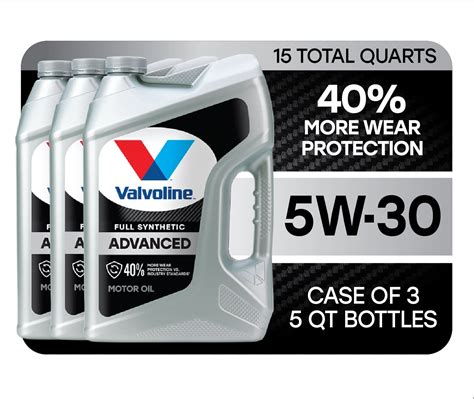 Buy Valvoline Advanced Full Synthetic W Motor Oil Qt Case Of