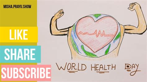 World Health Day Poster Drawing Happy World Health Day 2021 Drawing