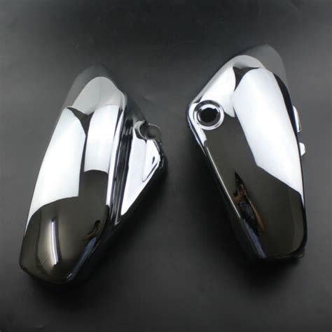 Chrome Side Battery Fairing Cover Motorcycle For Suzuki Boulevard