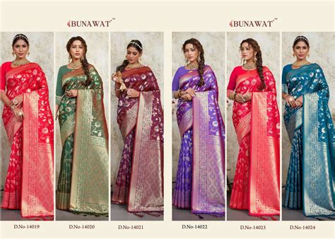 Sangam Prints Bhavika Silk With Weaving Design Saree Collection At Best