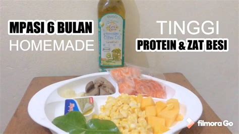 MEMBUAT MPASI 6 BULAN HOMEMADE TINGGI PROTEIN DAN ZAT BESI PRAKTIS