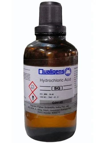 Qualigens Hydrochloric Acid At Rs 180 Bottle CAS No 7647 01 0 In