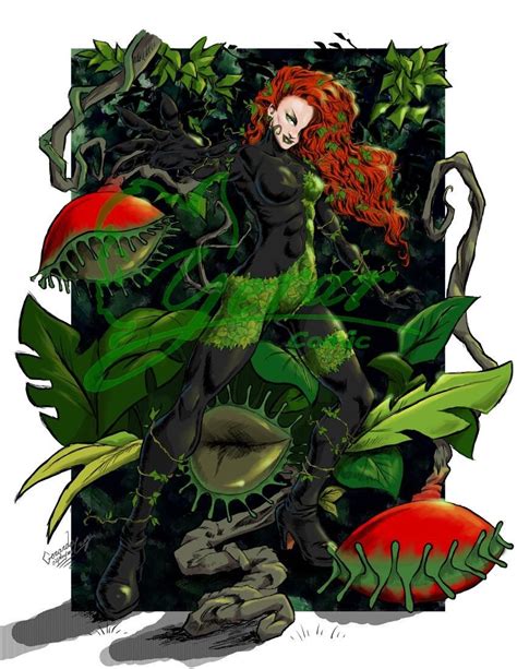 Poison Ivy Printable Fanart Comics Character Download Ivy Etsy Australia