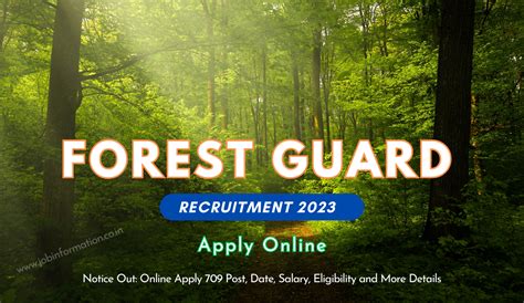 Forest Guard Recruitment Notice Out Online Apply Post Date