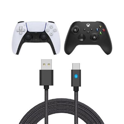 Cabo Carregador Para Controle Ps5 Xbox Series Usb C 3 Metros Shopee