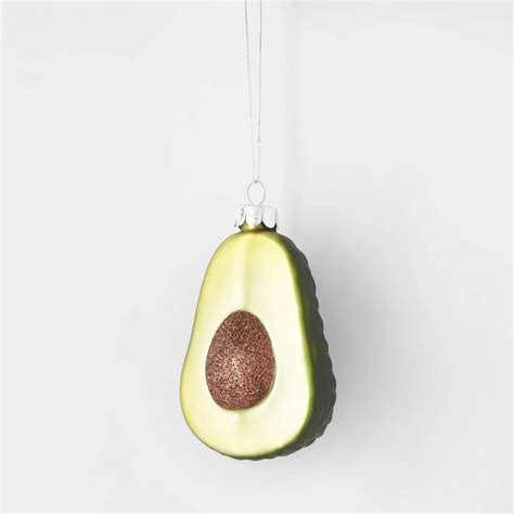 Avocado Glass Christmas Tree Ornament Best Target Christmas Decorations 2020 Popsugar Home