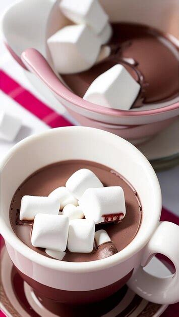 Premium AI Image Hot Chocolate With Mini Marshmallows