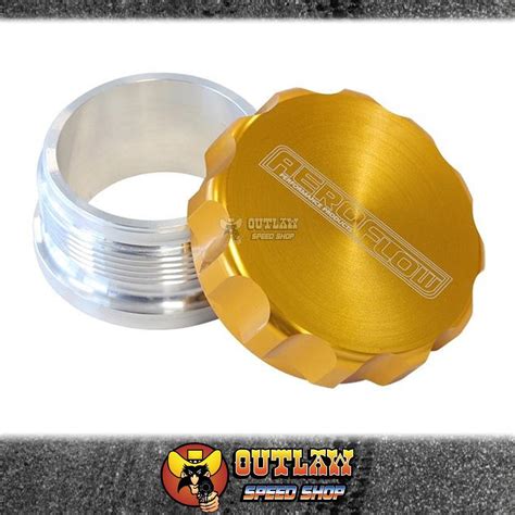 AEROFLOW 1 0 BILLET ALUMINIUM WELD ON FILLER WITH GOLD CAP AF460 16G