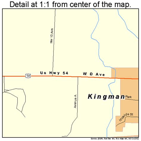 Kingman Kansas Street Map 2036950