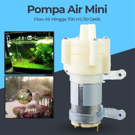 Jual Pompa Air Mini Aquarium Ikan Fish Tank Water Pump 12V