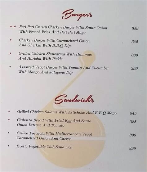 Menu Of Sixth Empirica Punjabi Bagh New Delhi Magicpin