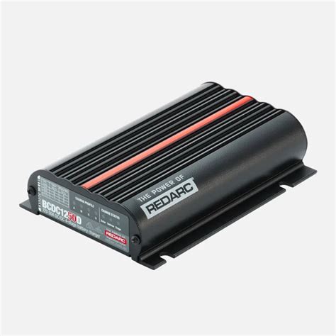 Redarc Dc Dc Battery Charger 12v 50a 3 Stage Auto Bcdc1250d Dual Input Batterybrands