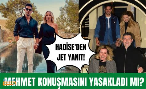 Mehmet Dinçerler Hadise nin konuşmasını yasakladı mı Hadise den cevap