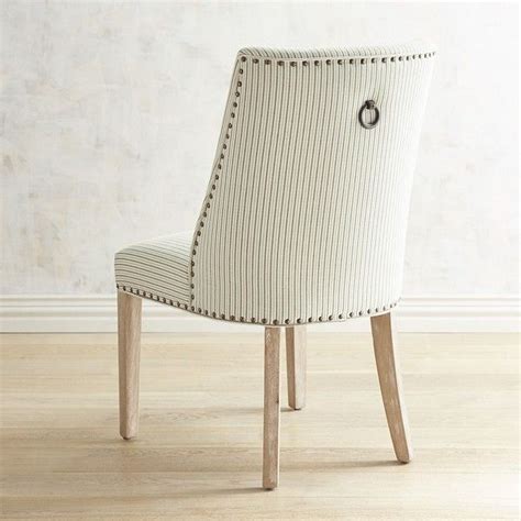 Pier 1 Imports Corinne Seersucker Dining Chair With Natural Stonewash