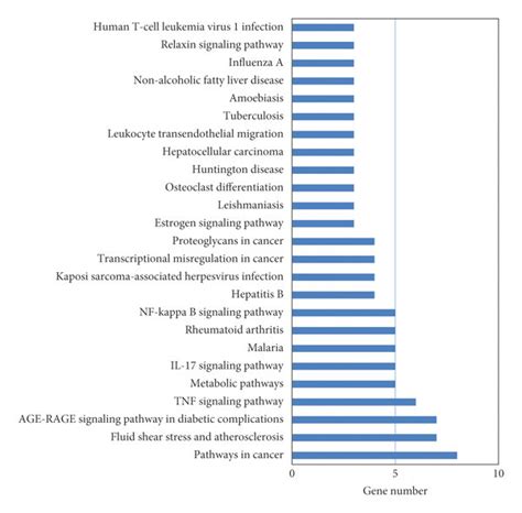 KEGG Pathway Analysis Of The Genes In The Compound Target Disease