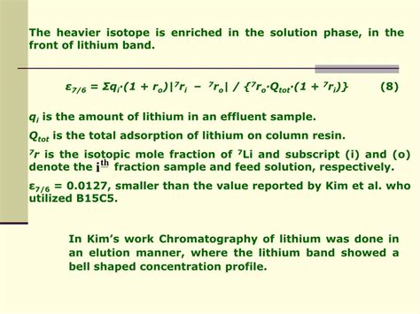 PPT - Separation of lithium isotopes by chemical exchange ...