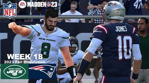 Madden Jets Vs Patriots Full Simulation Week Madden