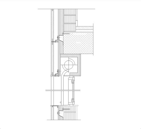 Tam izolasyonlu seramik kaplama cephe DWG CAD Detay İndir