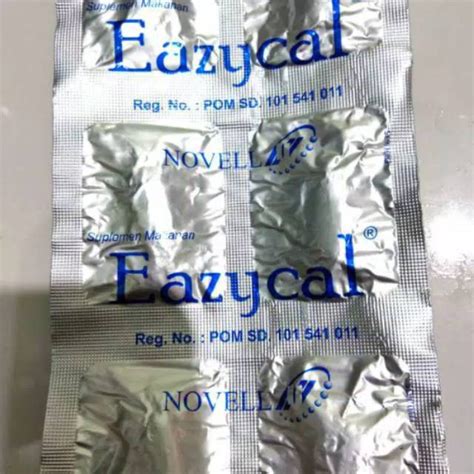 Jual Original Eazycal Per Strip Isi 6 Kaplet Shopee Indonesia