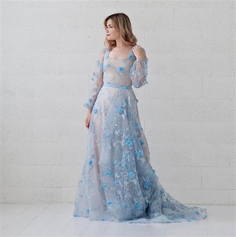 Blue Wedding Dresses Beautiful Bridal Gowns For Your Something Blue Uk